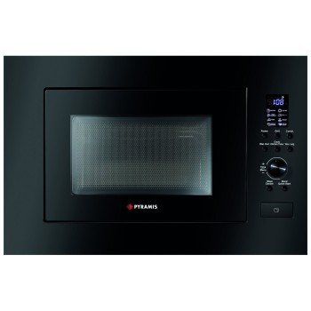 Pyramis 30 034011401 Εντοιχιζόμενος Φούρνος Μικροκυμάτων με Grill 23lt Μαύρος