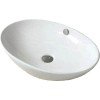 Gloria Bel Lara 17-4874 Επικαθήμενος Νιπτήρας Πορσελάνης 41x33.5x15cm Λευκός