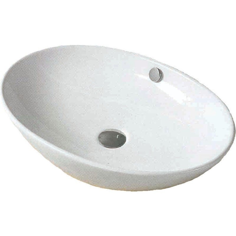 Gloria Bel Lara 17-4874 Επικαθήμενος Νιπτήρας Πορσελάνης 41x33.5x15cm Λευκός