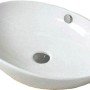 Gloria Bel Lara 17-4874 Επικαθήμενος Νιπτήρας Πορσελάνης 41x33.5x15cm Λευκός