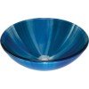 Gloria Dia Glass 66-8306 Επικαθήμενος Νιπτήρας Γυάλινος 42x42x14.5cm Μπλε