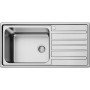 Karag BL 821 Ένθετος Νεροχύτης Inox Σατινέ Μ100xΠ50cm Ασημί