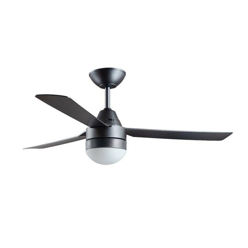 Bayside Megara Ανεμιστήρας Οροφής 122cm με Φως και Τηλεχειριστήριο Titanium 80531017
