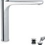 Viospiral Optima Plus 00-2508 Αναμεικτική Μπαταρία Νιπτήρα Ψηλή Ασημί