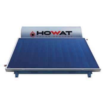 Howat 200.HT.42 Ηλιακός Θερμοσίφωνας 200lt Glass Τριπλής Ενέργειας 3τ.μ. Επιλεκτικός