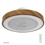 Gruppe CMBF-FS6008 Ανεμιστήρας Οροφής 50cm με Φως και Τηλεχειριστήριο Dark Wood
