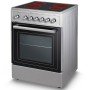 Silifo SF6163 Κουζίνα 65lt με Κεραμικές Εστίες Π60εκ. Inox