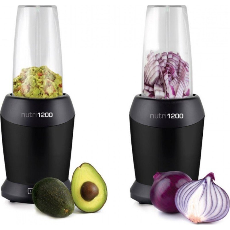 HomeVero Nutri 1200 HV-15721-B Μπλέντερ για Smoothies 0.8lt 1200W Μαύρο