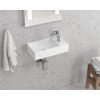Karag LT5043 Επιτοίχιος Κρεμαστός / Επικαθήμενος Νιπτήρας Πορσελάνης 46x26x10.5cm Λευκός