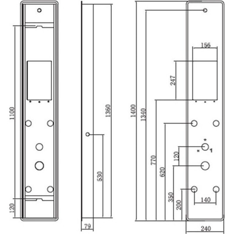 Karag Clio G8138 Στήλη Υδρομασάζ 140cm