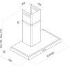 Davoline TAU HPA Απορροφητήρας Καμινάδα 60cm Inox
