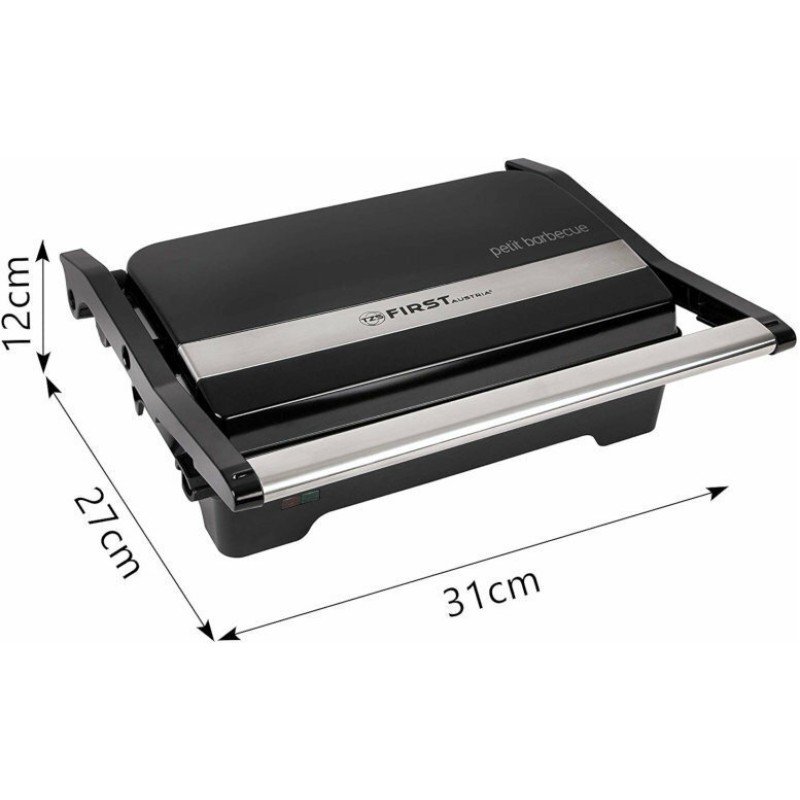 First Austria Τοστιέρα Γκριλιέρα 1200W Μαύρη FA-5343-3