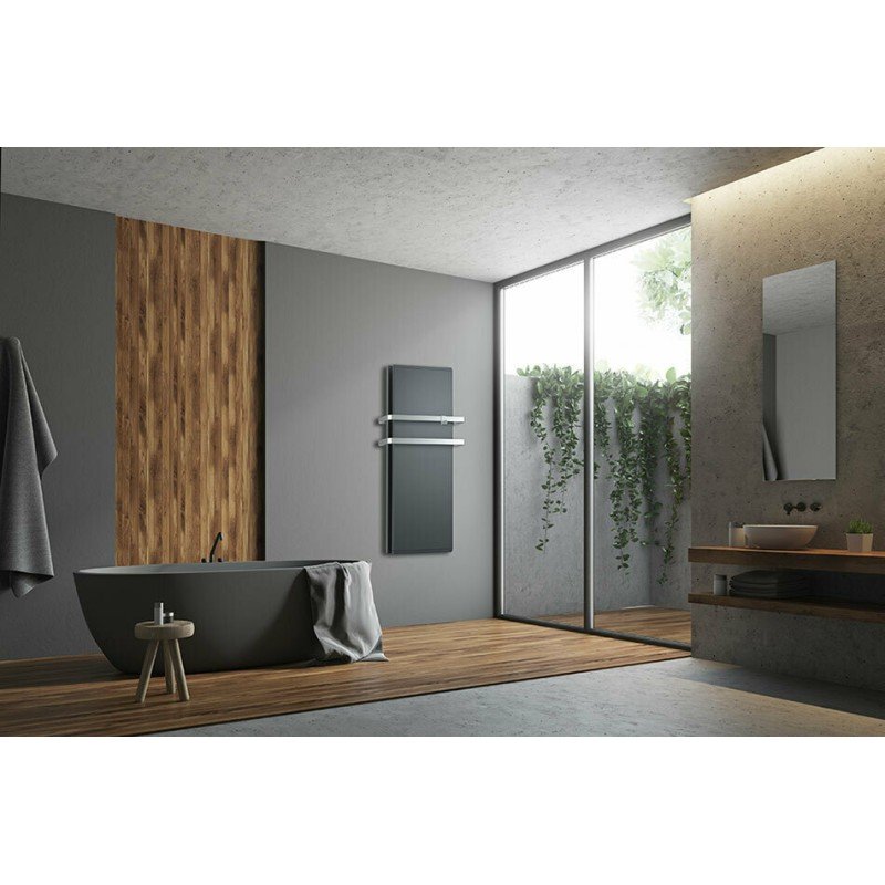 Radialight Icon 2B Ηλεκτρική Πετσετοκρεμάστρα 750W 95x45cm Γκρι