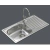 Karag BL 905 Ένθετος Νεροχύτης Inox Σατινέ Μ78xΠ43cm Ασημί