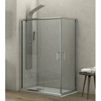 Karag New Flora 100 5206836566160 Καμπίνα Ντουζιέρας με Συρόμενη Πόρτα 80x110x180cm Serigrafato