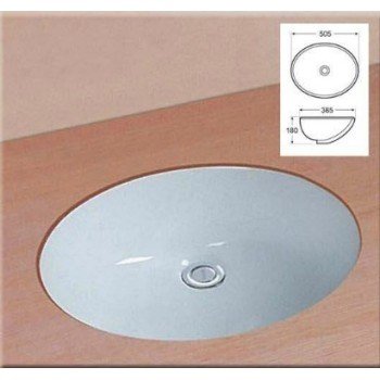 Gloria Isa Garda Big 17-0211 Υποκαθήμενος Νιπτήρας Πορσελάνης 56x44x19cm Λευκός Gloria Isa Garda Big 17-0211 Υποκαθήμενος Νιπτήρας Πορσελάνης 56x44x19cm Λευκός