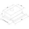 Davoline Delta GR Συρόμενος Απορροφητήρας 60cm Μαύρος