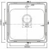 Karag BL 625 Ένθετος Νεροχύτης Inox Σατινέ Μ50xΠ50cm Ασημί