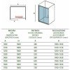Karag New Flora 500 NFLS500120 Διαχωριστικό Ντουζιέρας με Συρόμενη Πόρτα 120x180cm Serigrafato