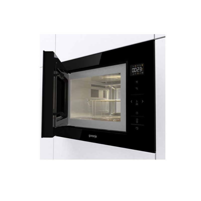Gorenje BM251SG2BG 738323 Εντοιχιζόμενος Φούρνος Μικροκυμάτων με Grill 25lt Μαύρος