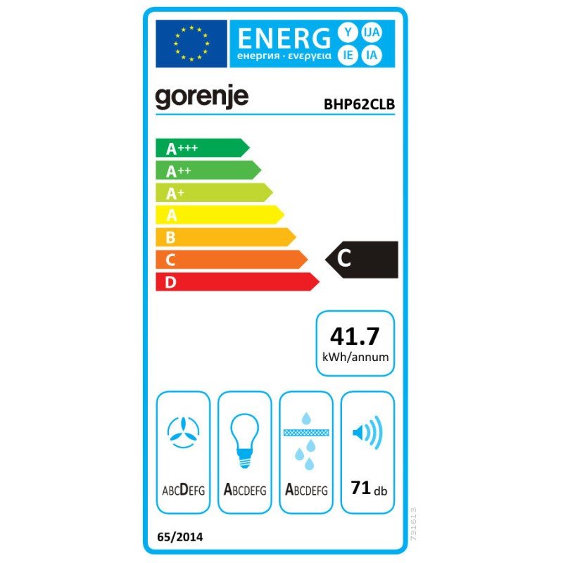 Gorenje BHP62CLB Συρόμενος Απορροφητήρας 60cm Inox
