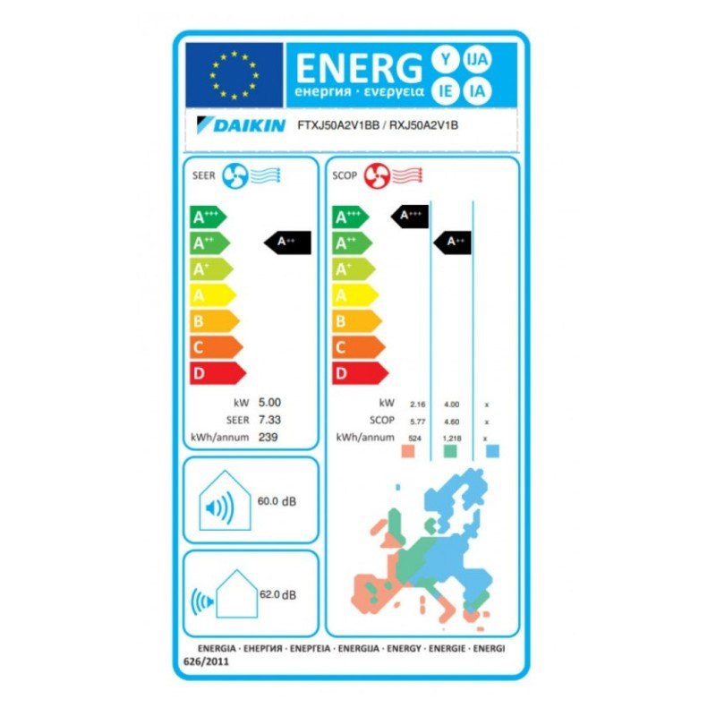 Daikin Emura FTXJ50AB-RXJ50A BLACK Κλιματιστικό Inverter 18000 BTU A++/A++ με WiFi Daikin Emura FTXJ50AB-RXJ50A BLACK Κλιματιστικό Inverter 18000 BTU A++/A++ με WiFi