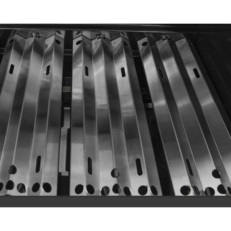 Thermogatz Ψησταριά Υγραερίου Σχάρας 52x46εκ. με 3 Εστίες 14kW και Πλαϊνό Μάτι 03.313.330