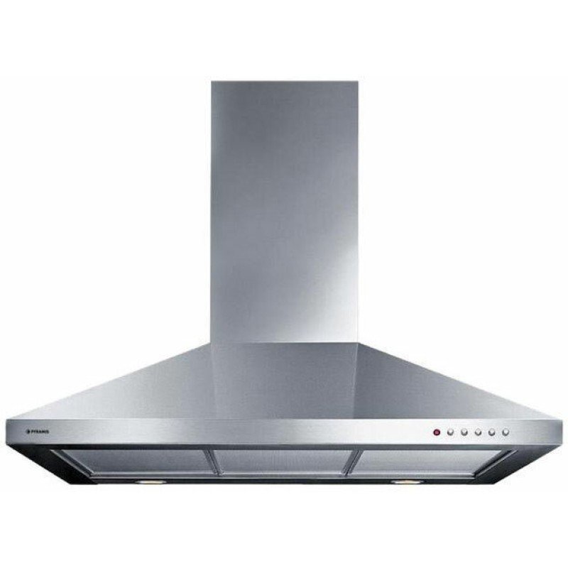 Pyramis Ecoline Τετράγωνος Απορροφητήρας Καμινάδα 60cm Inox