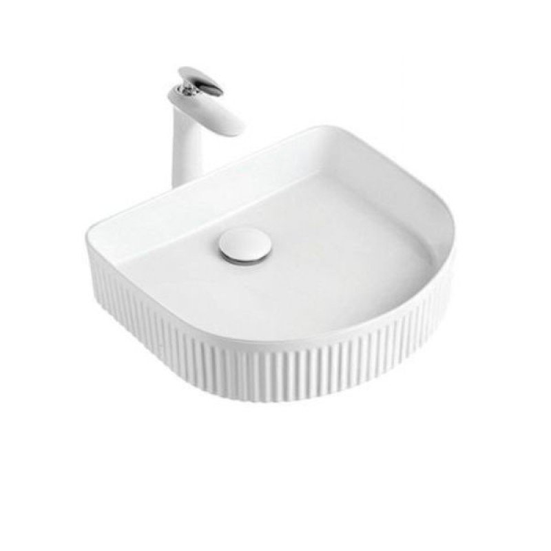 Gloria Tuingo 83-8632 Επικαθήμενος Νιπτήρας Πορσελάνης 41.5x36.5x10cm Λευκός