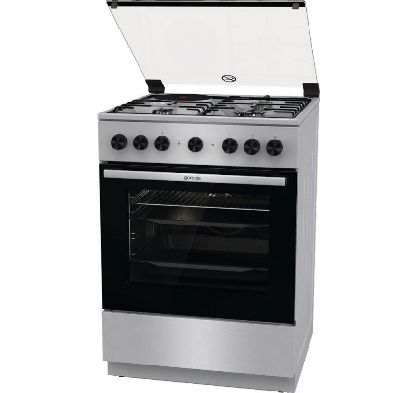 Gorenje GK 6B41 XD Κουζίνα 71lt με Εστίες Φυσικού Αερίου Π60εκ. Inox