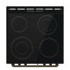 Gorenje GECS6B70CLB Κουζίνα 71lt με Κεραμικές Εστίες Π60εκ. Μαύρη