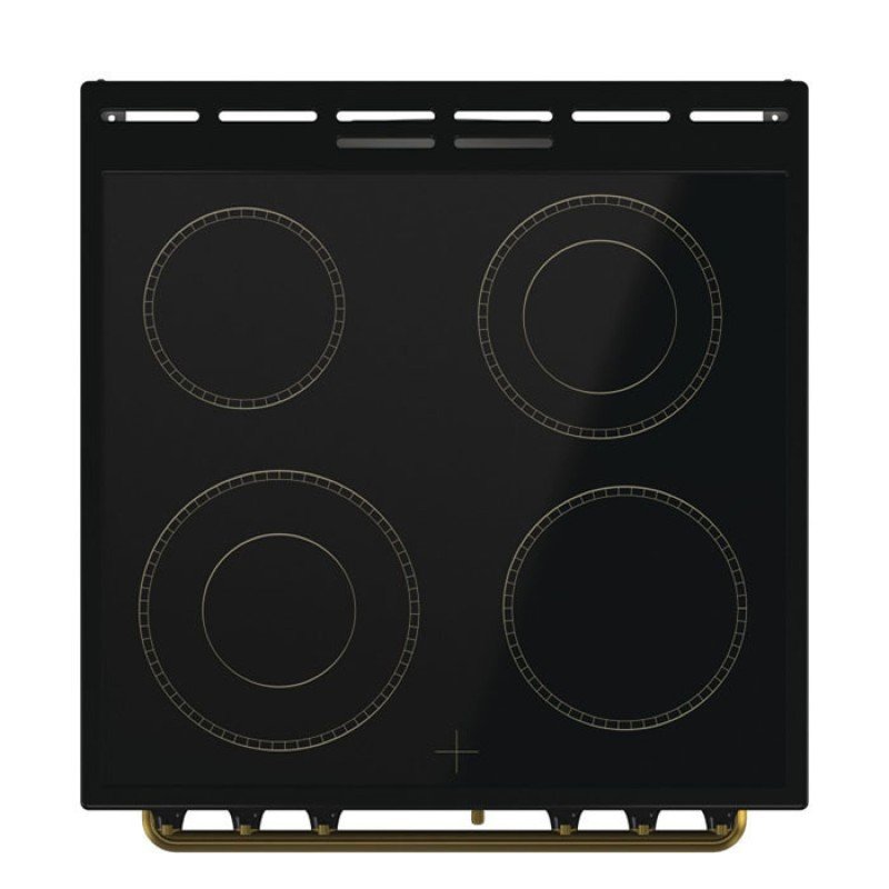 Gorenje GECS6B70CLB Κουζίνα 71lt με Κεραμικές Εστίες Π60εκ. Μαύρη