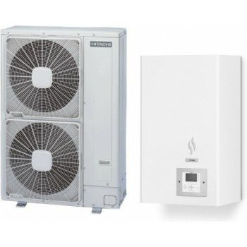 Hitachi Yutaki-S RWM-6.0NE / RAS-6WHNPE Αντλία Θερμότητας 16kW Τριφασική 60°C Split
