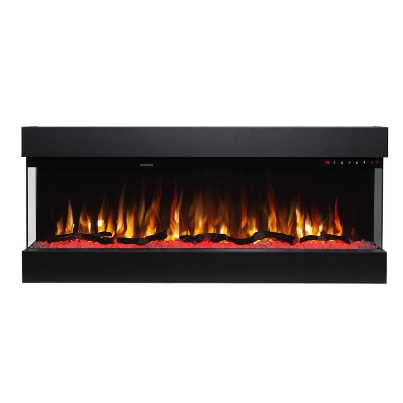 Hitense Las Vegas 43 Επιτοίχιο Ηλεκτρικό Τζάκι 1600W 110.2x48.4cm Μαύρο