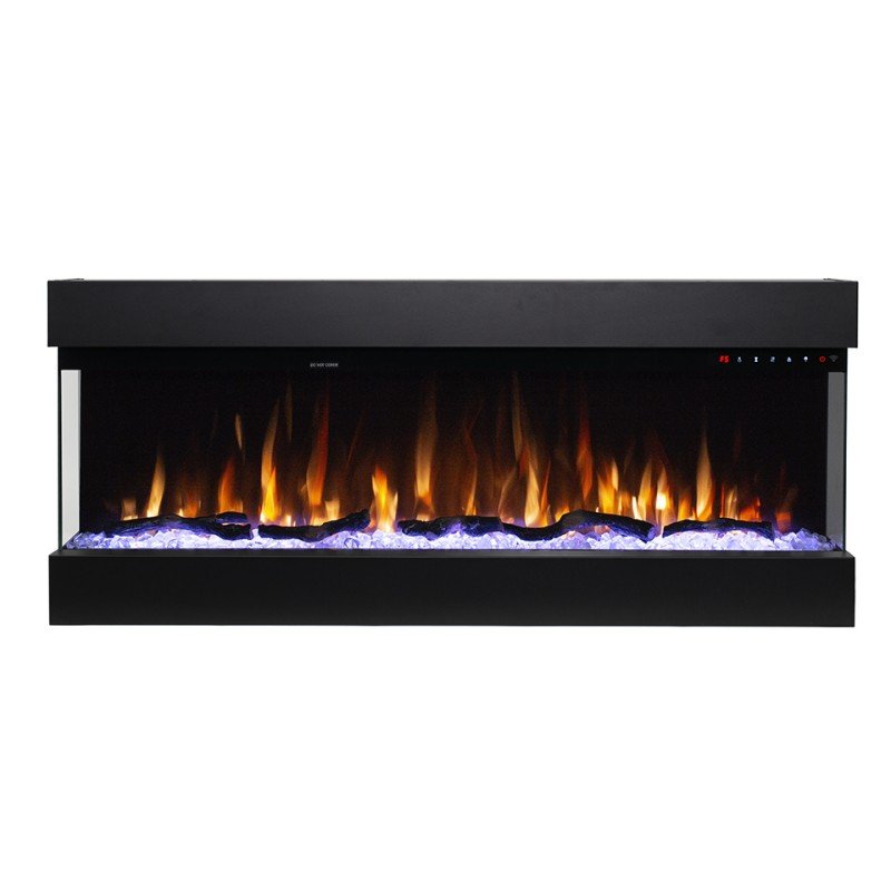 Hitense Las Vegas 43 Επιτοίχιο Ηλεκτρικό Τζάκι 1600W 110.2x48.4cm Μαύρο