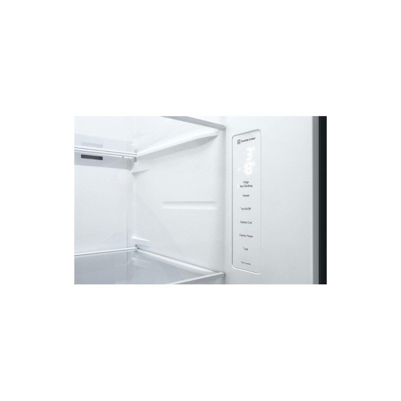 LG Ψυγείο Ντουλάπα 635lt Total NoFrost Υ179xΠ91.3xΒ73.5εκ. Inox GSLV51PZXE