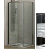 Karag New Flora 100 NFLS1008080180 Καμπίνα Ντουζιέρας με Συρόμενη Πόρτα 80x80x180cm Serigrafato