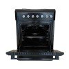 MultiHome MH-6149 930-002-6149 Κουζίνα 65lt με Εμαγιέ Εστίες Π60εκ. Μαύρη