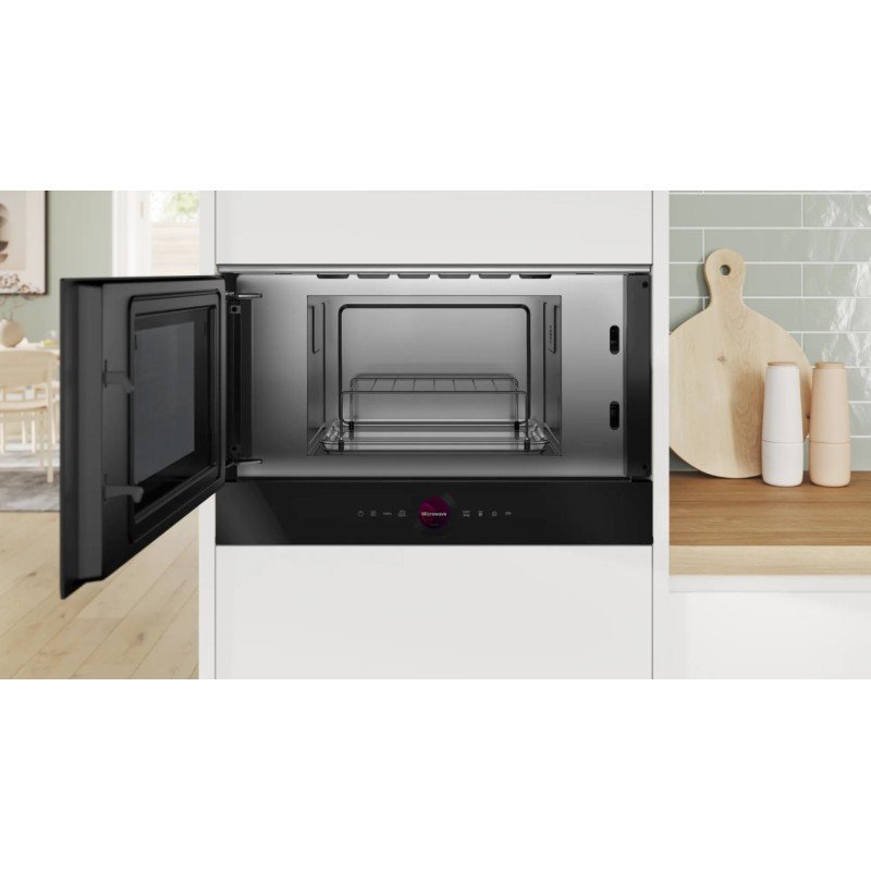 Bosch BEL7321B1 Εντοιχιζόμενος Φούρνος Μικροκυμάτων με Grill 21lt Μαύρος