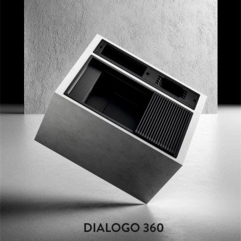 Elleci Dialogo C86 Ένθετος Νεροχύτης από Συνθετικό Γρανίτη Μ86xΠ18cm Cavern Clay