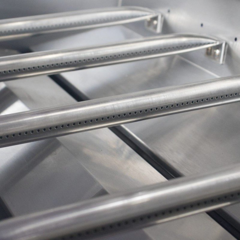 Thermogatz TGH-BI-B8B-G Ψησταριά Υγραερίου Σχάρας 96x45.5εκ. με 6 Εστίες 26.7kW και Μάτι Υπερύθρων