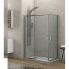 Karag Flora 100 NFL1007090180 Καμπίνα Ντουζιέρας με Συρόμενη Πόρτα 70x90x180cm Clear Glass Chrome