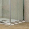 Karag Flora 100 NFL1007090180 Καμπίνα Ντουζιέρας με Συρόμενη Πόρτα 70x90x180cm Clear Glass Chrome