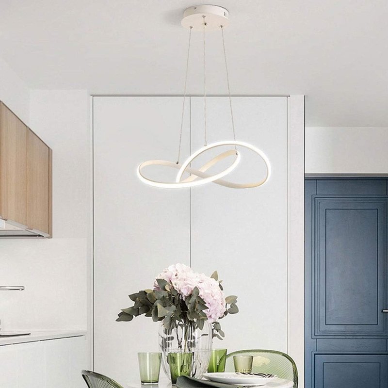 Powertech Κρεμαστό Φωτιστικό Λευκό LED με Φυσικό Λευκό Φως 60εκ. HLL-0164