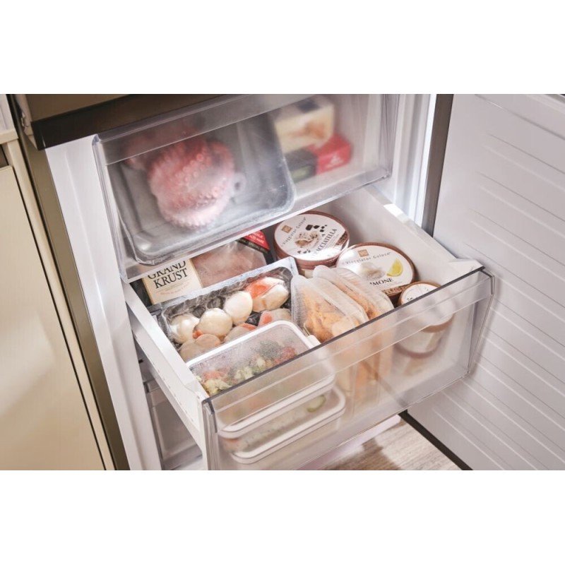 Candy Ψυγειοκαταψύκτης 341lt Total NoFrost Υ185xΠ59.5xΒ65.8εκ. Inox CNCQ4T618EX