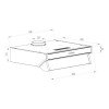 Gruppe Semplice 600 S-3057-A01-M29-600 Ελεύθερος Απορροφητήρας 60cm Λευκός