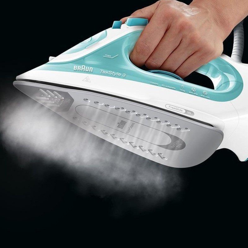 Braun TexStyle 3 SI 3041 GR Σίδερο Ατμού 2350W με Κεραμική Πλάκα και Συνεχόμενη Παροχή 45gr/min