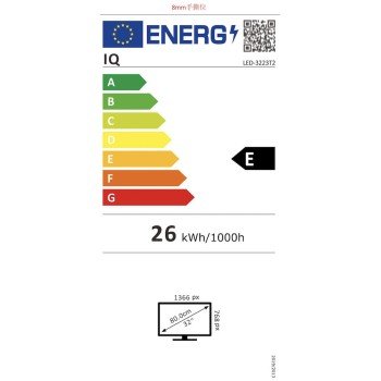 IQ LED-3223T2 Τηλεόραση 32" UHD