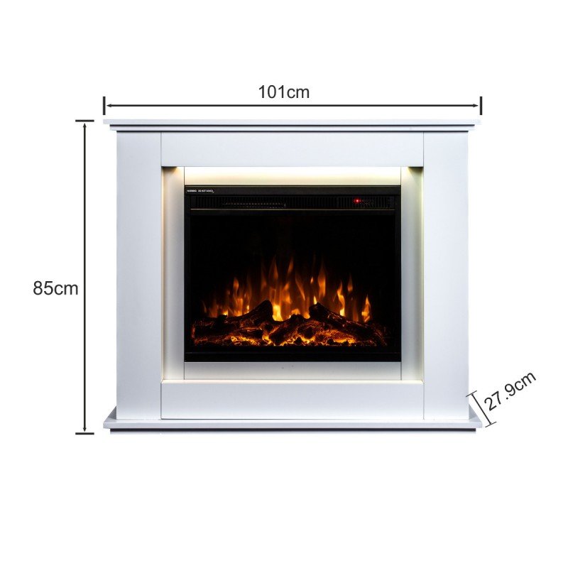 Hitense Athens De Lux Επιδαπέδιο Ηλεκτρικό Τζάκι 2000W 101x27.9cm Γκρι