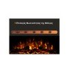 Hitense Athens De Lux Επιδαπέδιο Ηλεκτρικό Τζάκι 2000W 101x27.9cm Γκρι